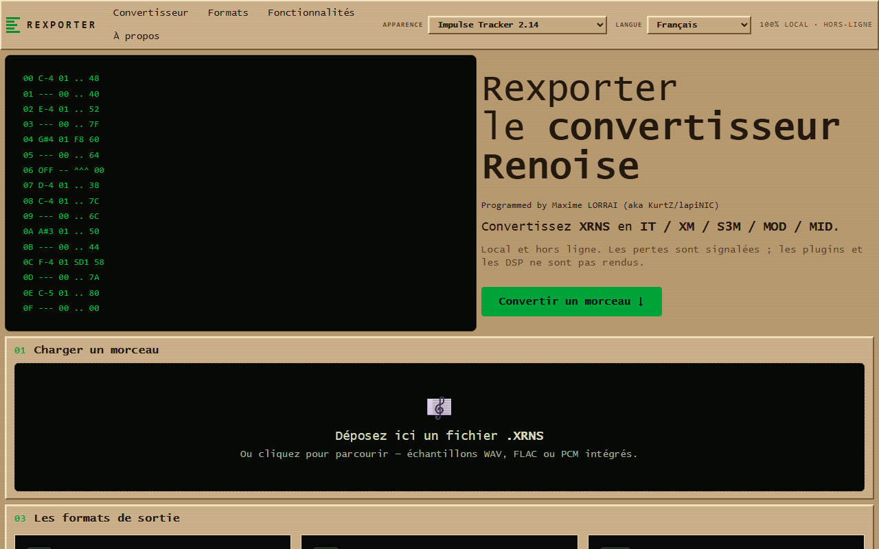 Rexporter Renoise